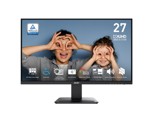 Zaslon MSI PRO MP273U - 27" - UHD - IPS - 60Hz - 4ms (GtG)