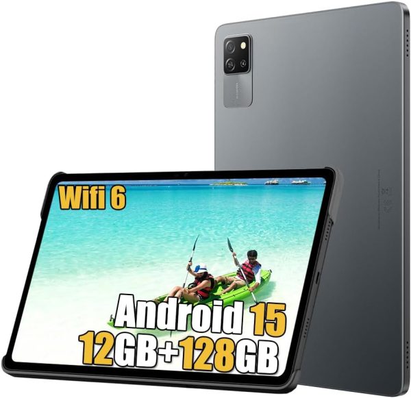 Blackview Tab60 WiFi Tablica Android 15, 12GB RAM + 128GB ROM + 1TB TF -  Octa Core -  WiFi 6 - 10.1" HD+  - 8MP+5MP