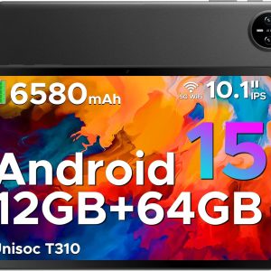 DOOGEE Tab A9 Tablica 10" Android 15, 12GB RAM + 64GB  (TF 2TB) - 5G WiFi -  8MP Camera - Type-C -  Bluetooth 5.0