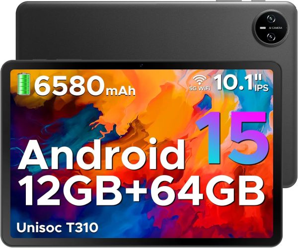 DOOGEE Tab A9 Tablica 10" Android 15, 12GB RAM + 64GB  (TF 2TB) - 5G WiFi -  8MP Camera - Type-C -  Bluetooth 5.0