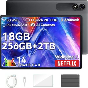 Blackview Tablica 11" Android - 18GB RAM - 256GB  (1TB TF) - 2K FHD - 13MP * 8MP -  5G WiFi - Bluetooth 5.0