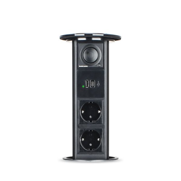 Pnevmatska izvlečna vtičnica Bluetooth 18W | Moderna brezžična 1 Pnevmatska izvlečna vtičnica z Bluetooth zvočnikom 18W