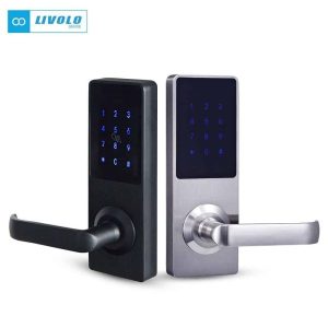 Pametna ključavnica (desna) - z ročajem pravokotna siva SHL003