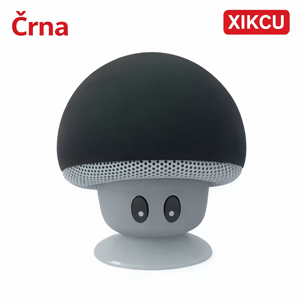 Bluetooth zvočnik, kreativni mini prenosni zvočnik z priseskom - črn 1 Bluetooth zvočnik, kreativni mini prenosni zvočnik z priseskom - črn