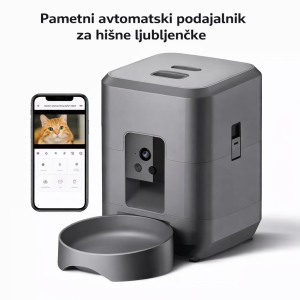 Avtomatski podajalnik hrane za hišne ljubljenčke 2L z kamero