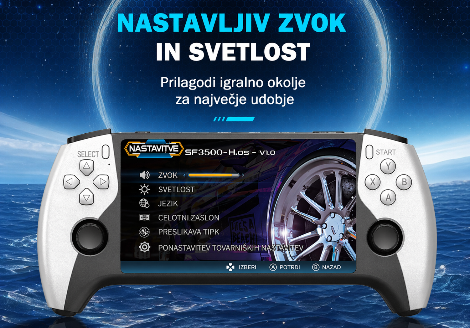 SF3500 Retro igralna konzola 5'' HD, 64GB, 20000 iger 2 SF3500 Retro igralna konzola 5'' HD, 64GB, 20000 iger - slika 2