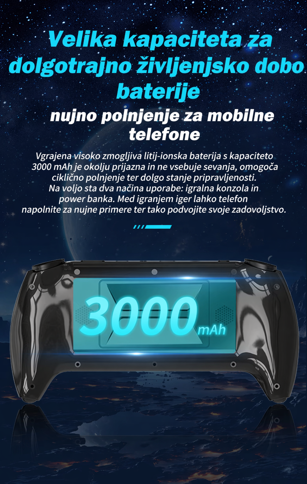 SF3500 Retro igralna konzola 5'' HD, 64GB, 20000 iger 4 SF3500 Retro igralna konzola 5'' HD, 64GB, 20000 iger - slika 4