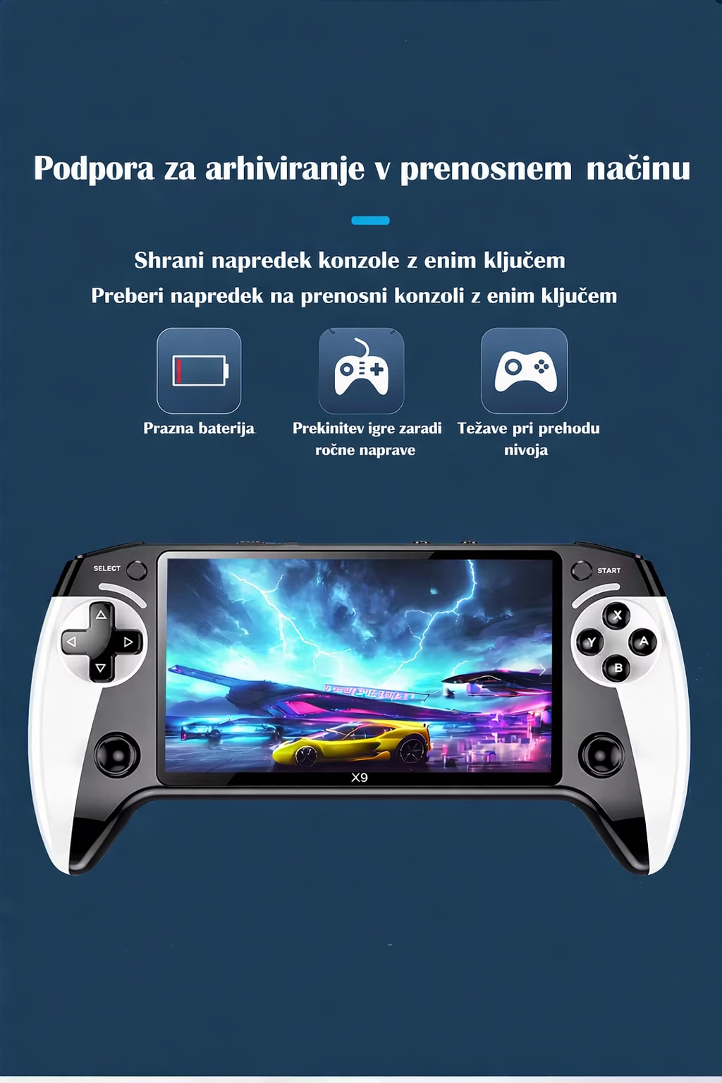 Prenosna igralna konzola X9 5.5'' HD 1 Prenosna igralna konzola X9 5.5'' HD